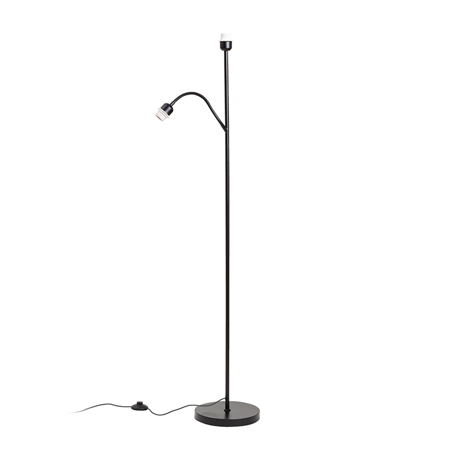 RENDL shades, shade bases, pendent sets PAMPA floor base black 230V LED E27 11+7W R14498 1