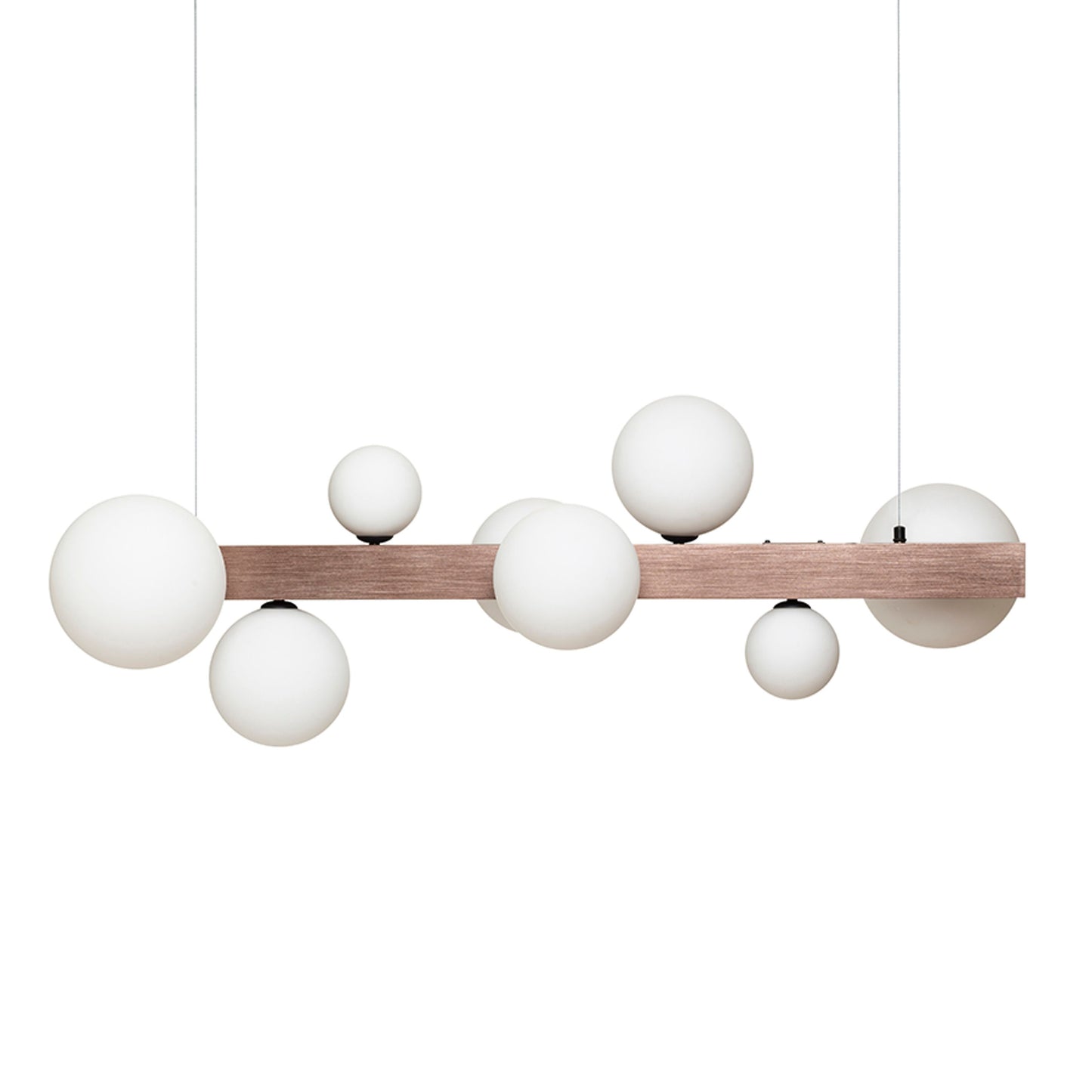 RENDL pendant lamp KASSANDRA pendant opal-colored glass/brushed bronze 230V G9 8x6W R14554 7