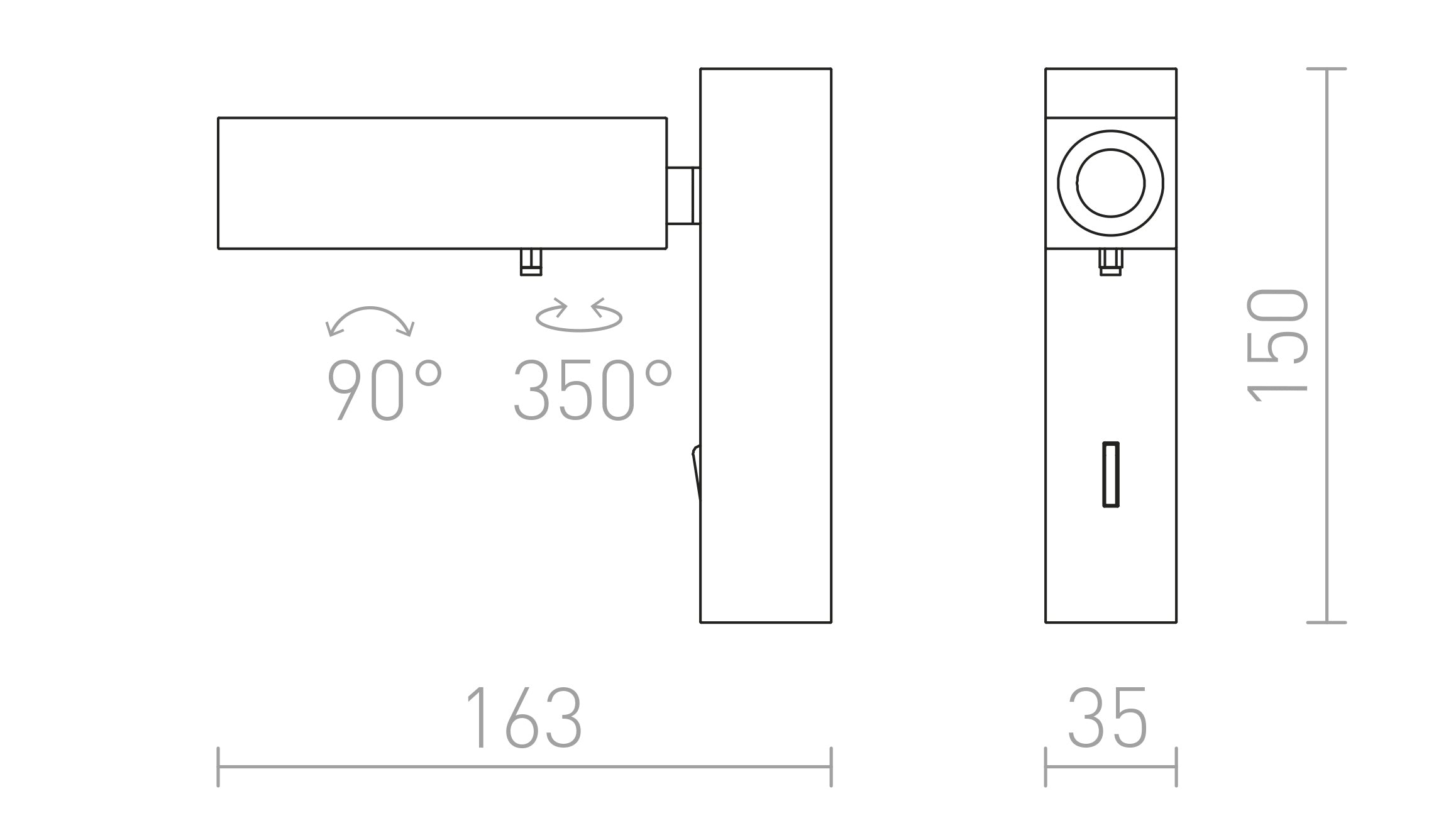 FADO I Wandleuchte - Product sketch