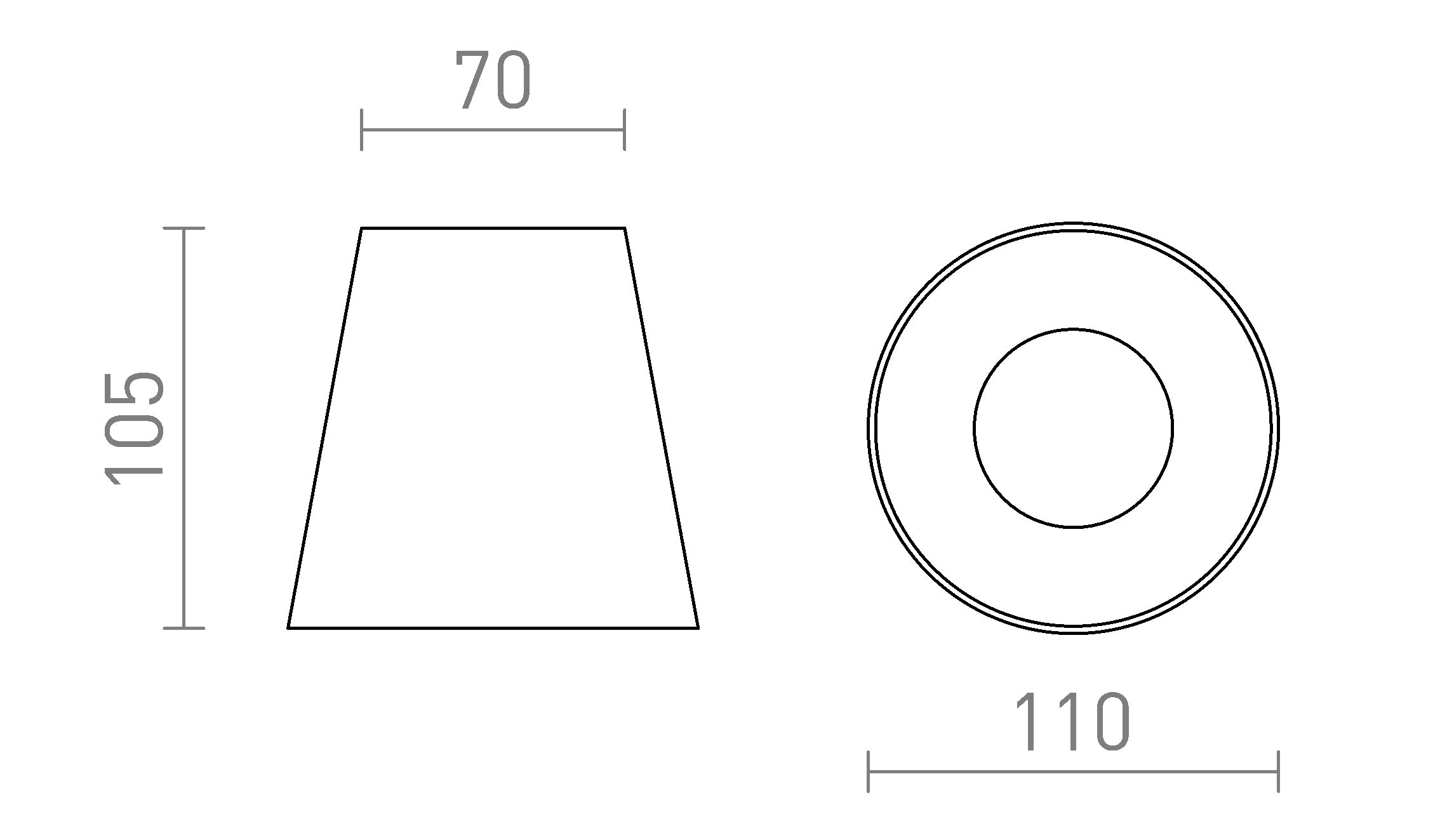 VOLCA  Deckenleuchte lampe - Product sketch