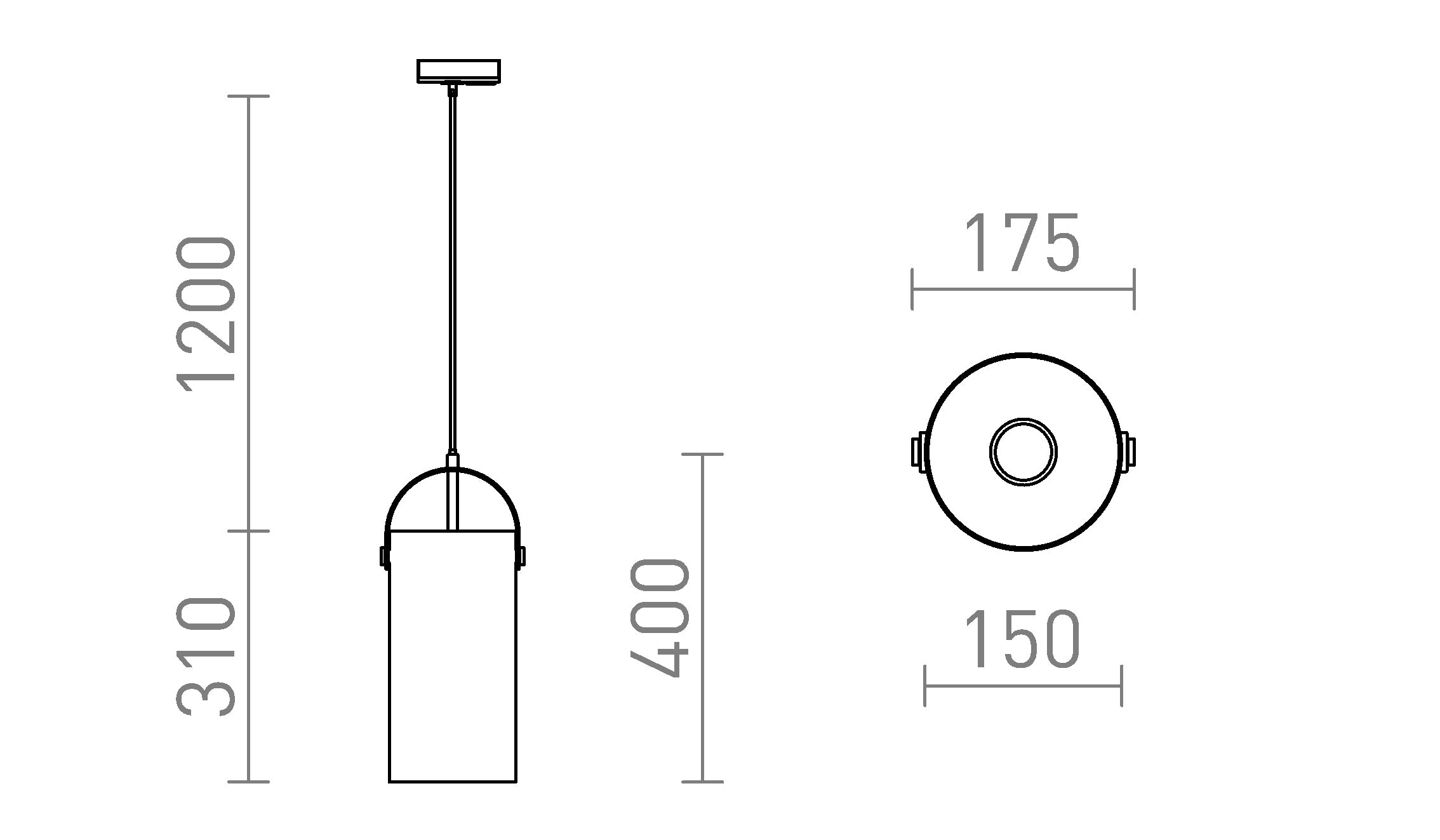 JULIETTA 31 FÜR 1-PHASEN-STROMSCHIENE - Product sketch