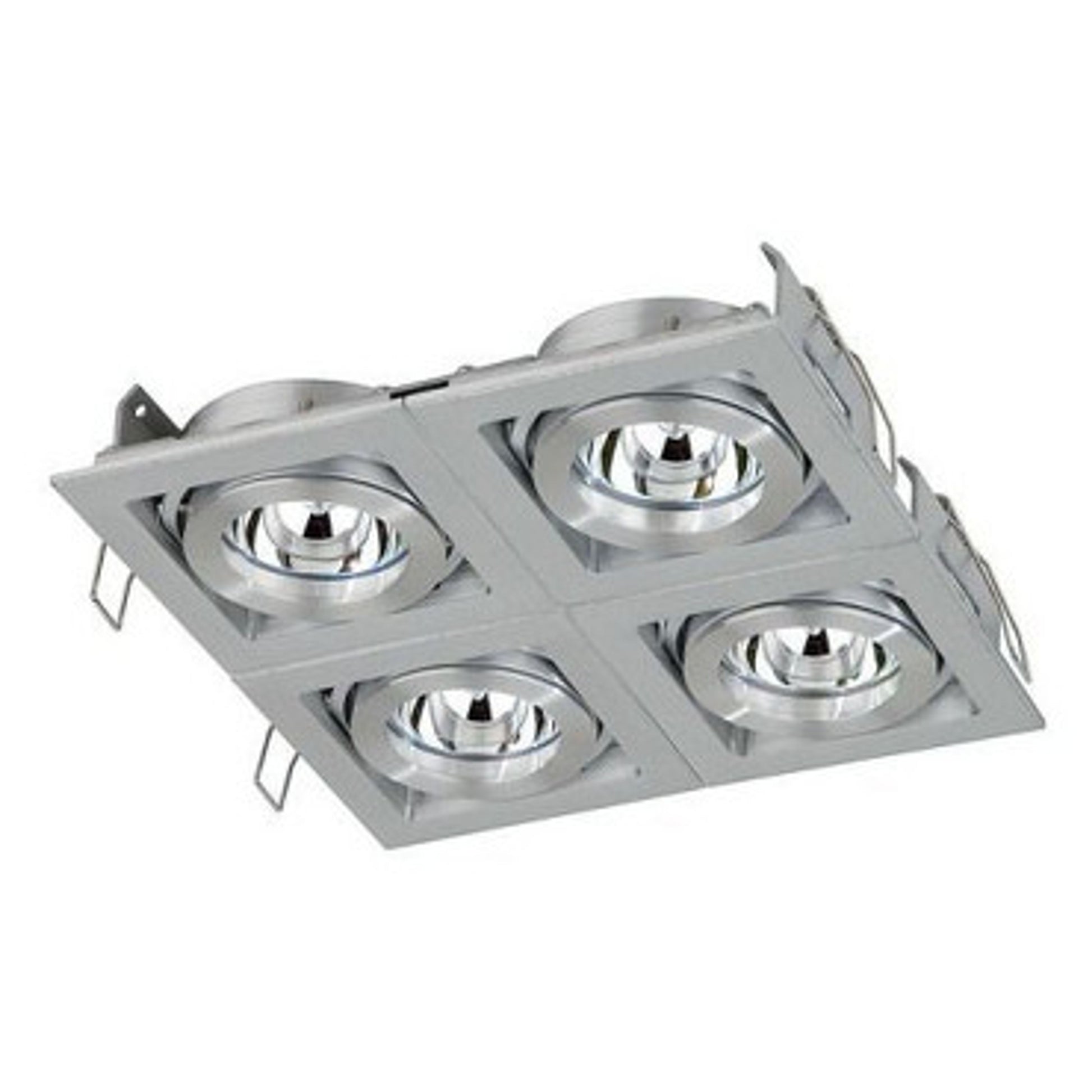 RENDL Outlet MANCHESTER IV recessed brushed aluminum 12V GU5,3 4x50W A0130604 1