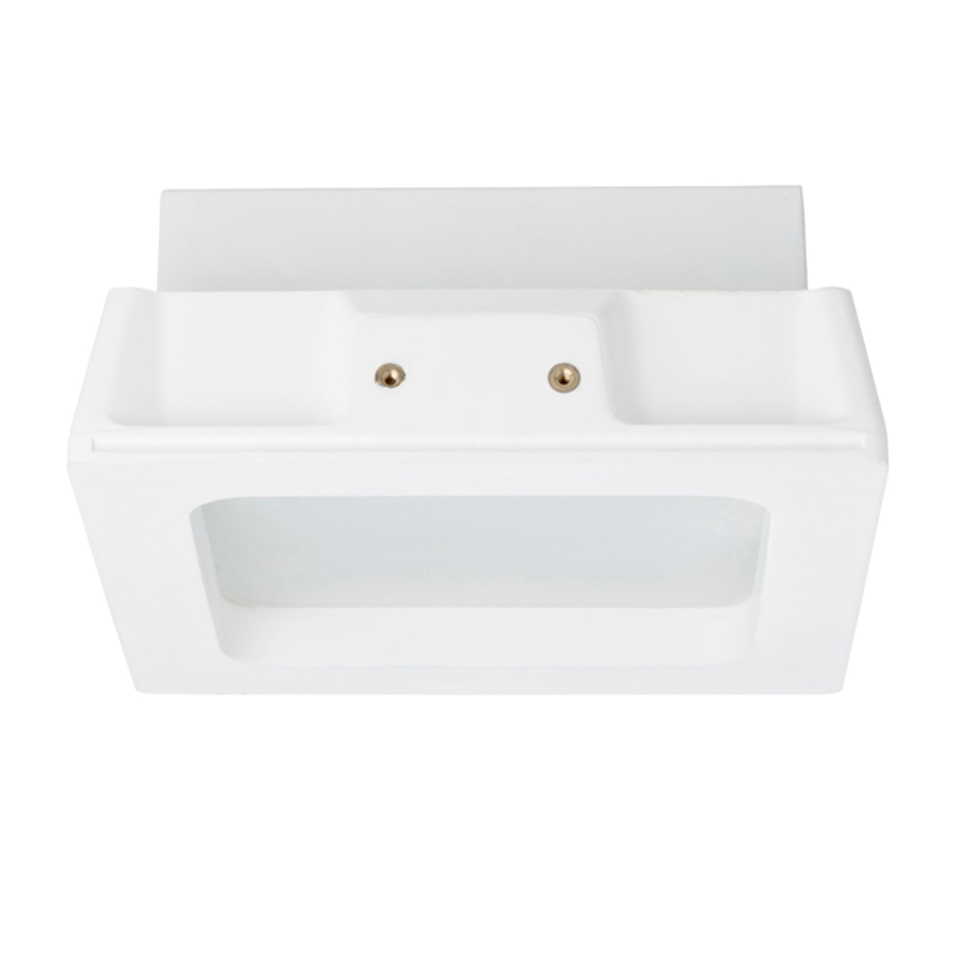RENDL recessed light MIA SQ recessed  plaster/satinated glass 230V LED E27 2x11W R10443 3