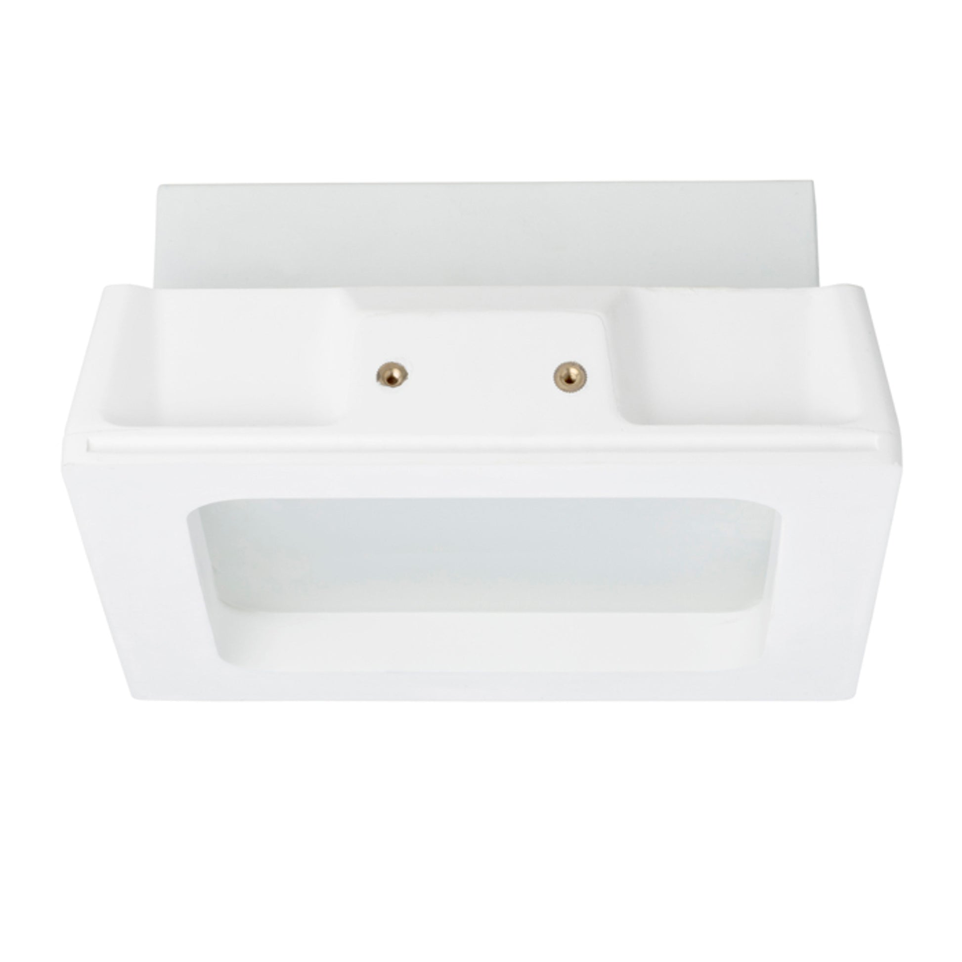 RENDL recessed light MIA SQ recessed  plaster/satinated glass 230V LED E27 2x11W R10443 5