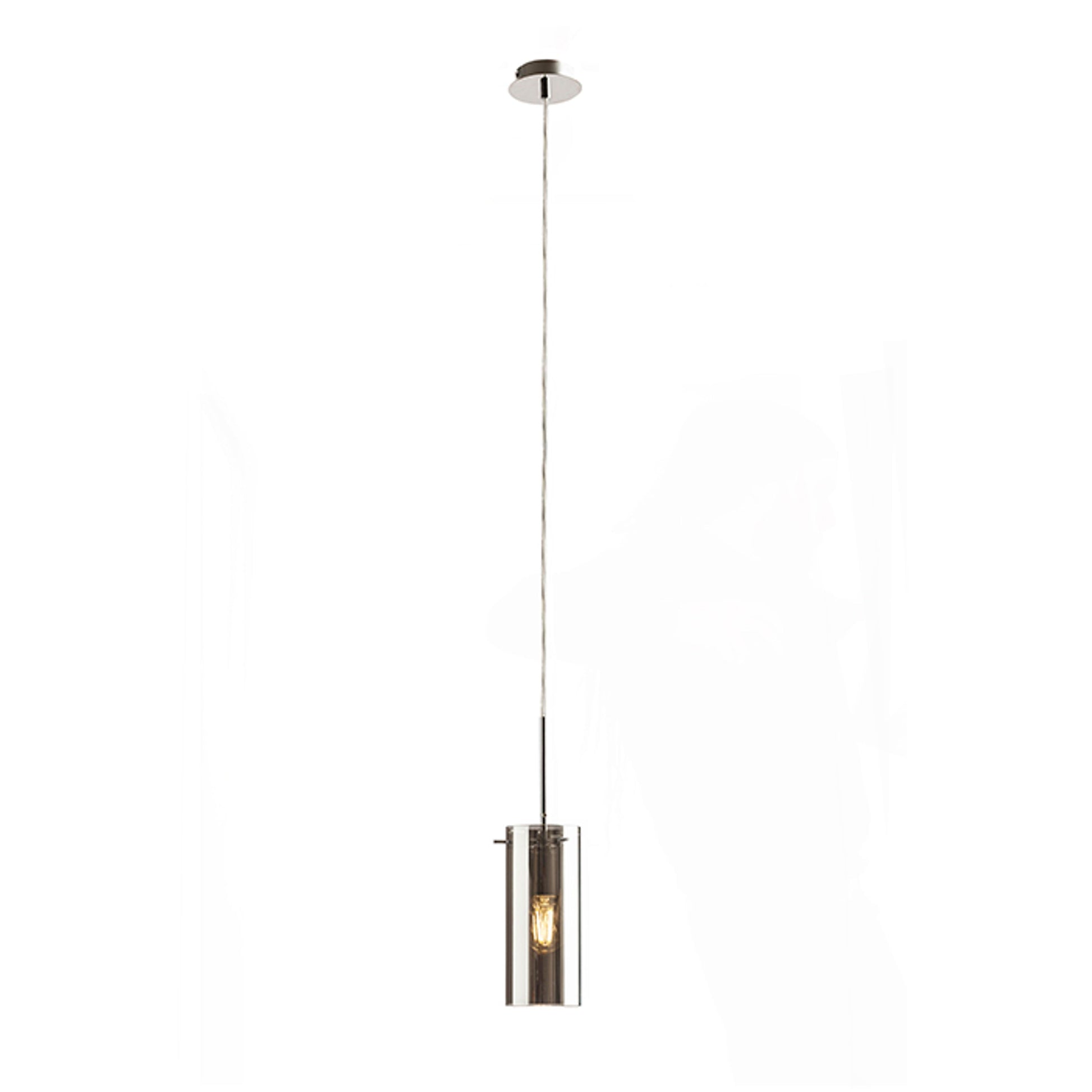 RENDL pendant lamp SANSSOUCI I pendant  chrome-tinted glass 230V LED E27 15W R10509 6