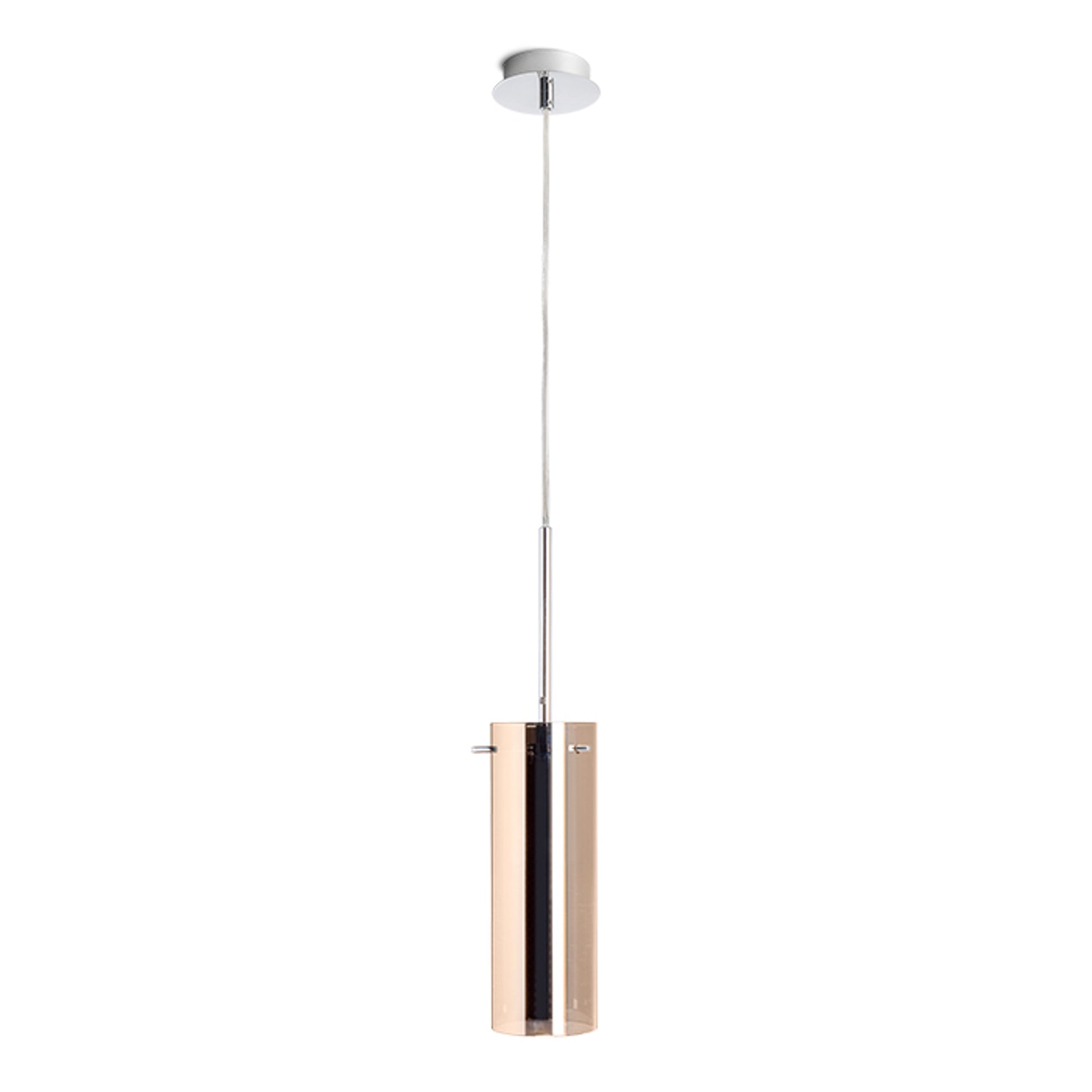 RENDL pendant lamp SANSSOUCI I pendant  copper-tinted glass 230V LED E27 15W R10511 1