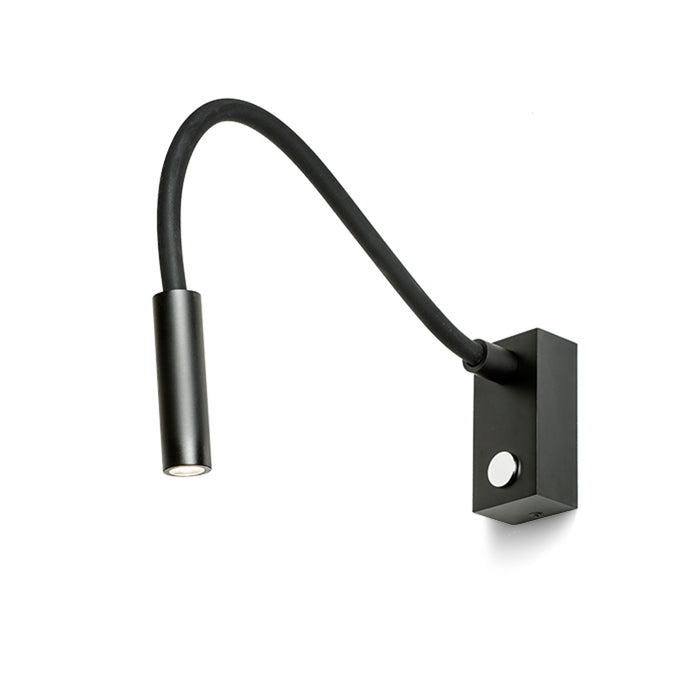 RENDL spotlight AIM on a goose neck black 230V LED 3W 45° 3000K R10541 2