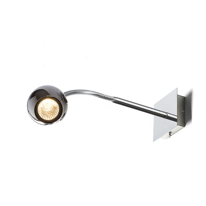RENDL spotlight GLOSSY on a goose neck chrome 230V LED GU10 8W R10543 2