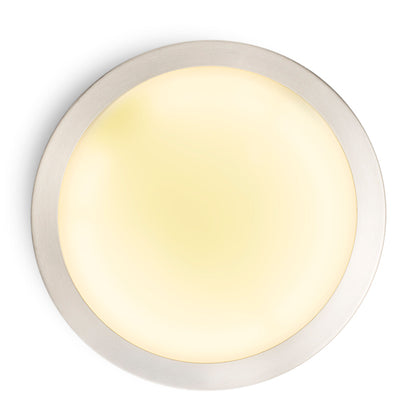 RENDL surface mounted lamp BARRY ceiling matt nickel 230V 2GX13 22W IP44 R10576 3