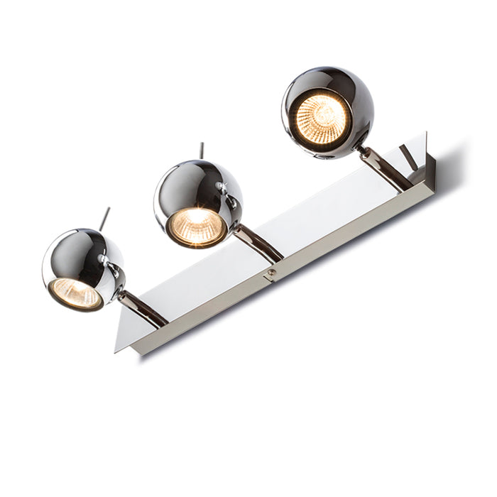 RENDL spotlight GLOSSY III   chrome 230V LED GU10 3x8W R10604 1