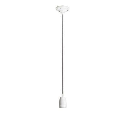 RENDL shades, shade bases, pendent sets FABIO pendant set black/white porcelain 230V LED E27 15W R10617 2