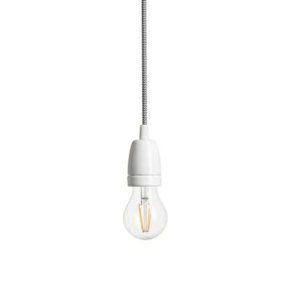 RENDL shades, shade bases, pendent sets FABIO pendant set black/white porcelain 230V LED E27 15W R10617 5