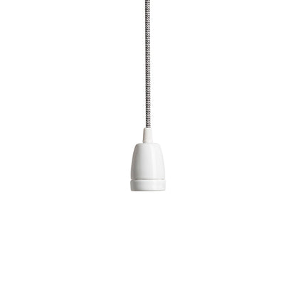 RENDL shades, shade bases, pendent sets FABIO pendant set black/white porcelain 230V LED E27 15W R10617 7