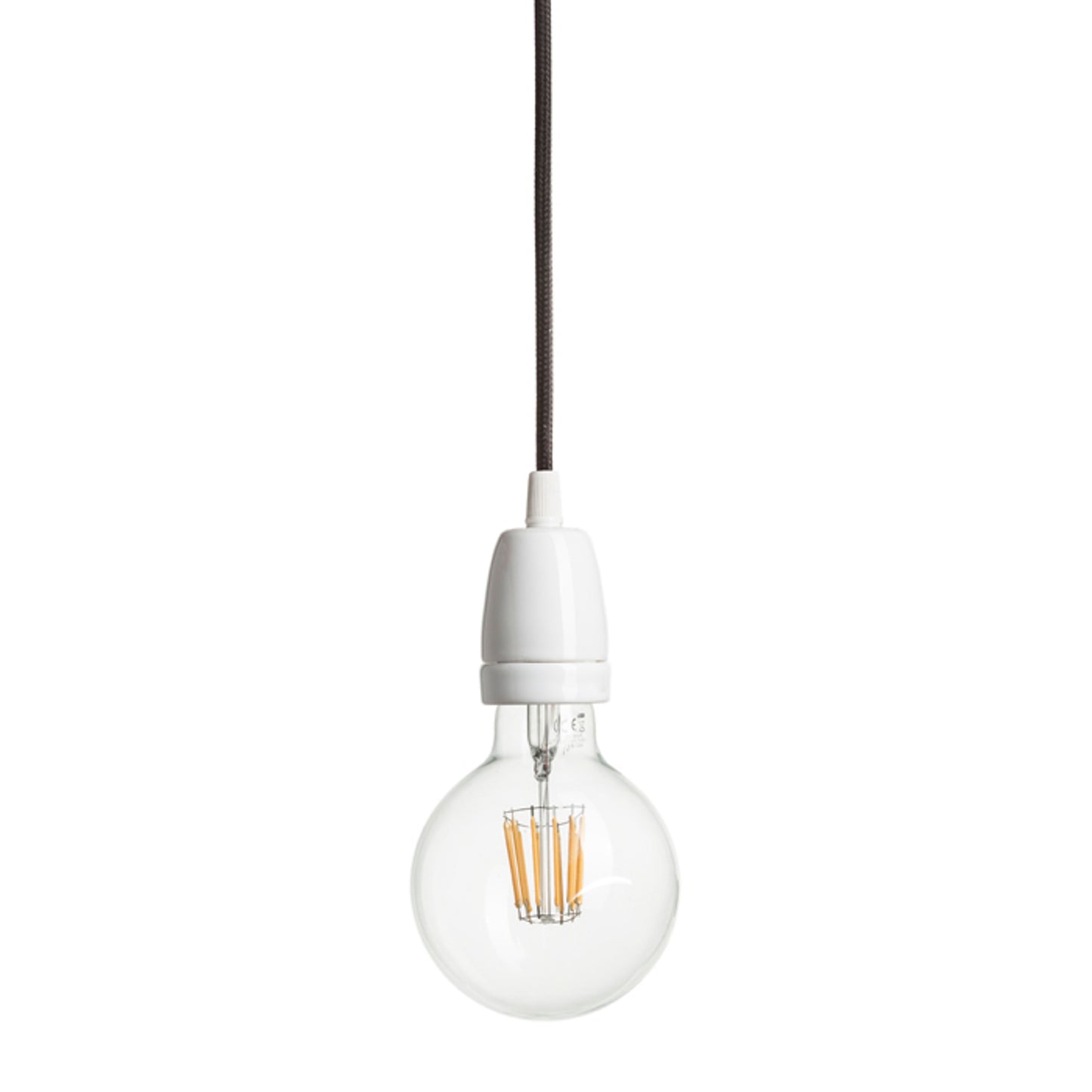 RENDL shades, shade bases, pendent sets FABIO pendant set black porcelain 230V LED E27 15W R10618 5