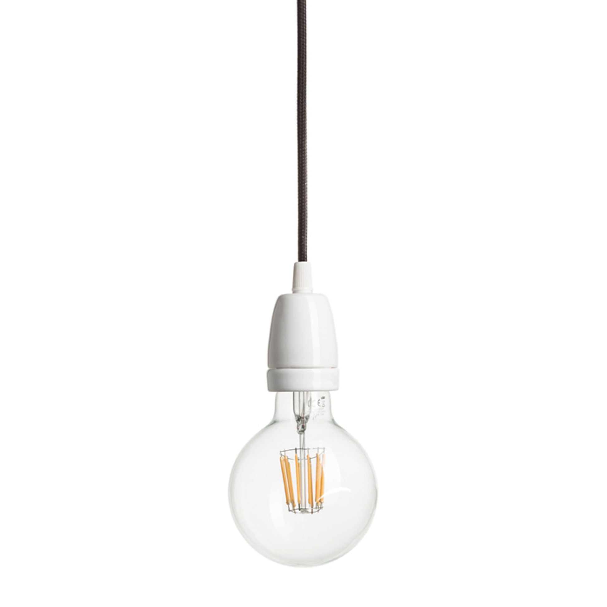 RENDL shades, shade bases, pendent sets FABIO pendant set black porcelain 230V LED E27 15W R10618 5