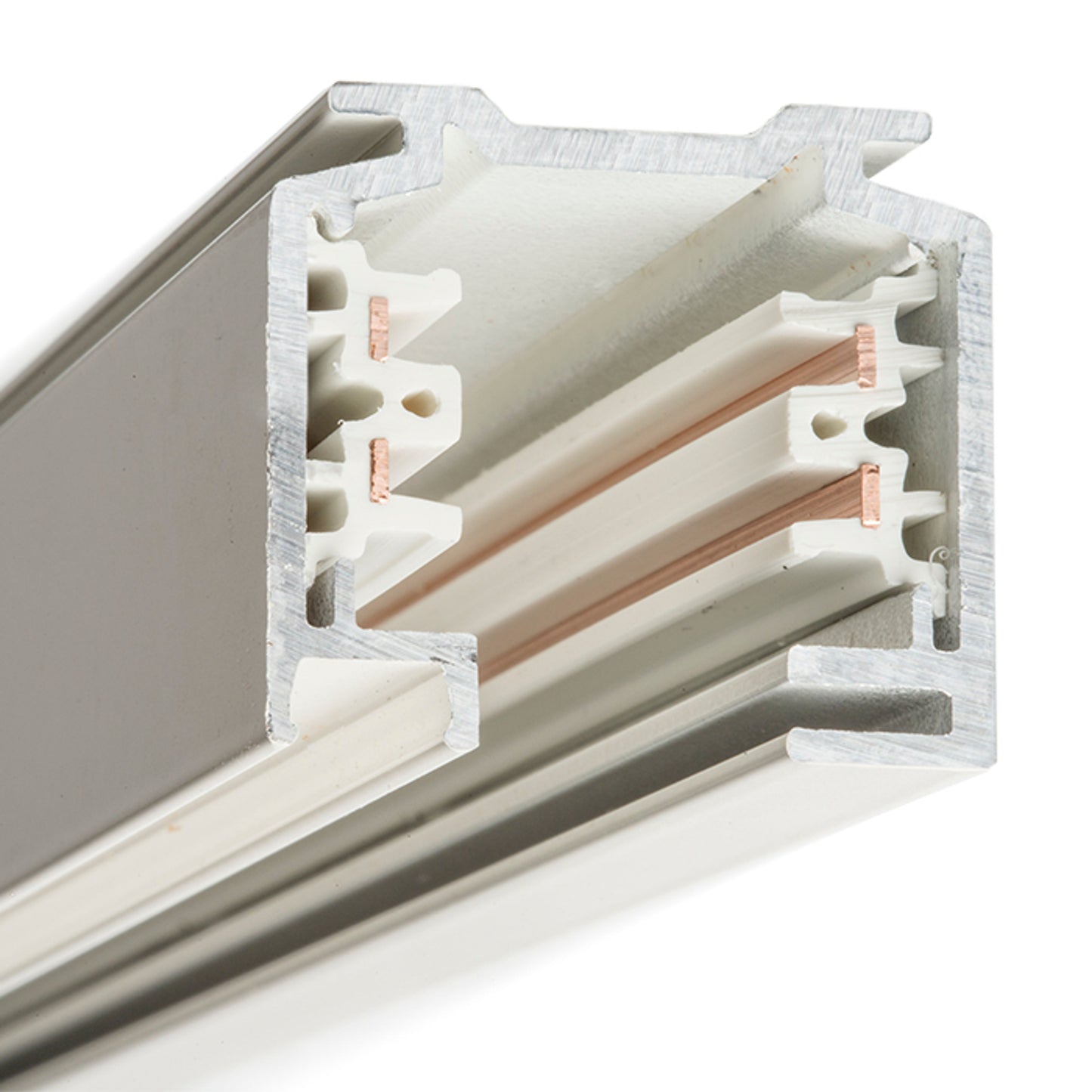 RENDL 3-circuit track system EUTRAC 2m 3-circuit track white 230V  R11300 3