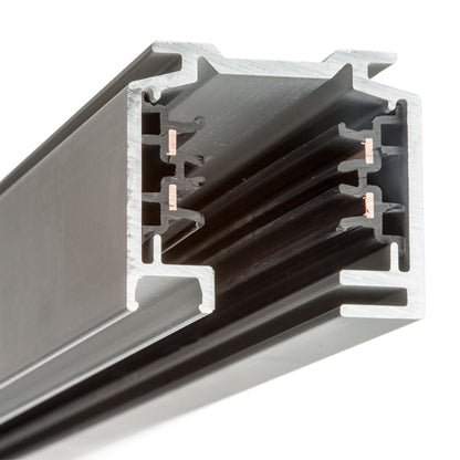 RENDL 3-circuit track system EUTRAC 2m 3-circuit track silver grey 230V  R11302 3