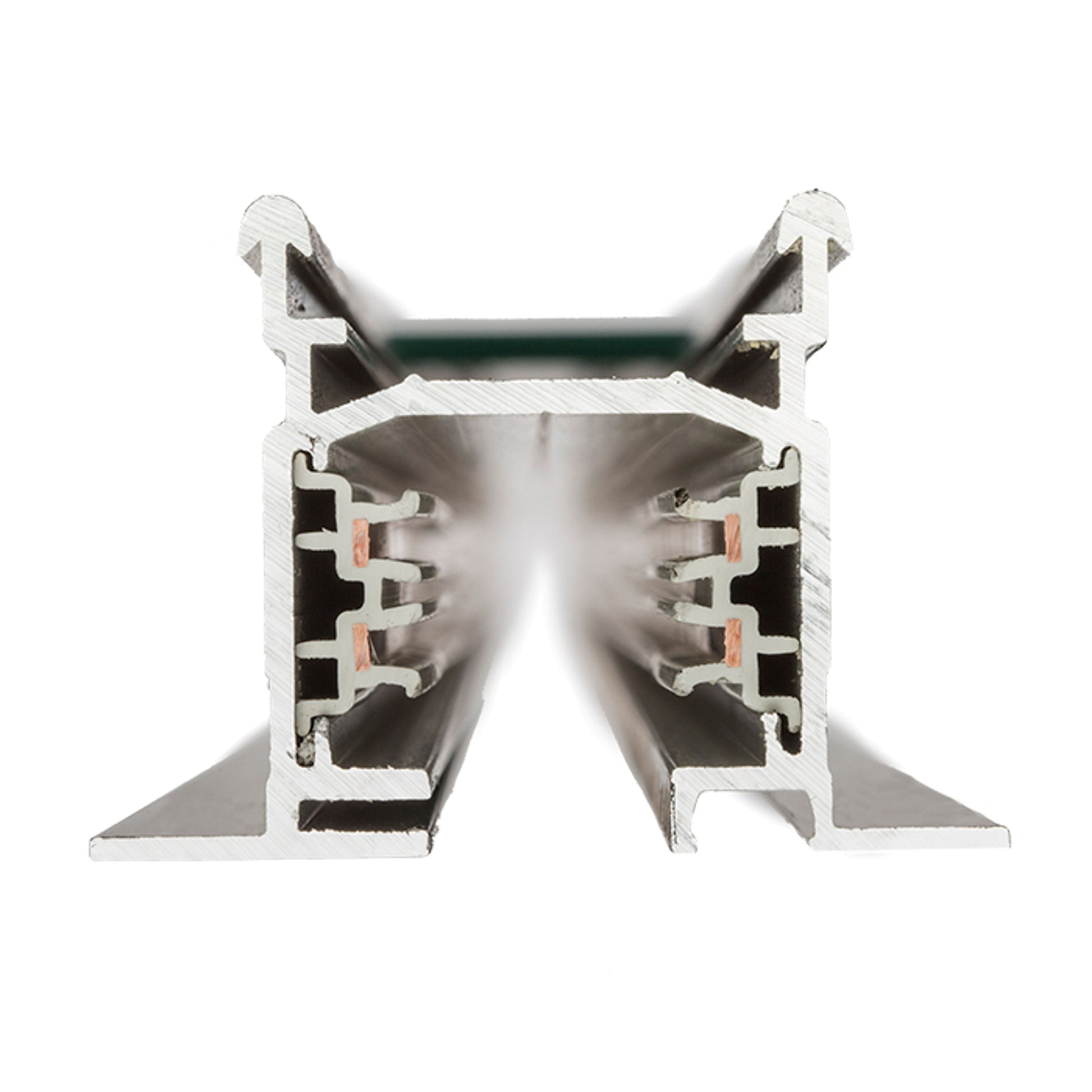 RENDL 3-circuit track system EUTRAC 2m 3-circuit track recessed white 230V  R11306 2
