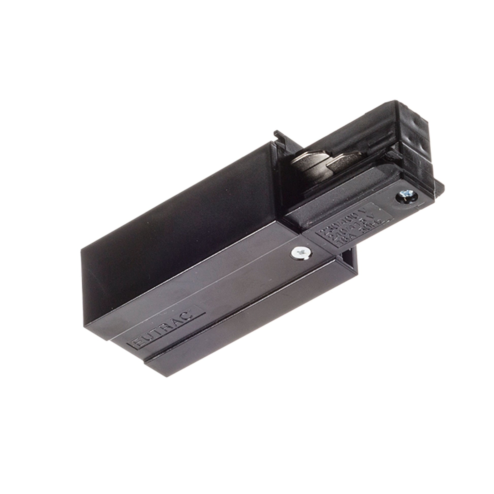 RENDL 3-circuit track system EUTRAC feed-in, polarity left black 230V  R11315 1