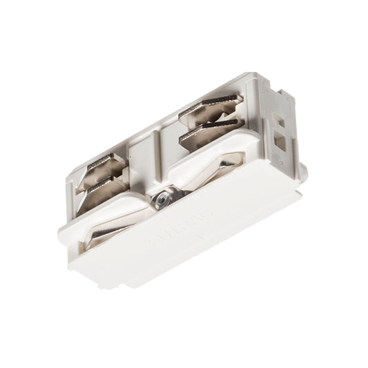 RENDL 3-circuit track system EUTRAC straight joint, electrical white 230V  R11317 1
