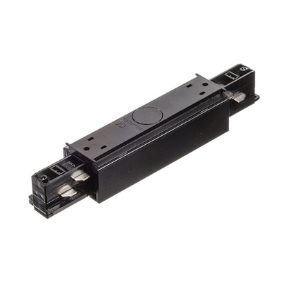RENDL 3-circuit track system EUTRAC straight connector with feed-in black 230V  R11321 3