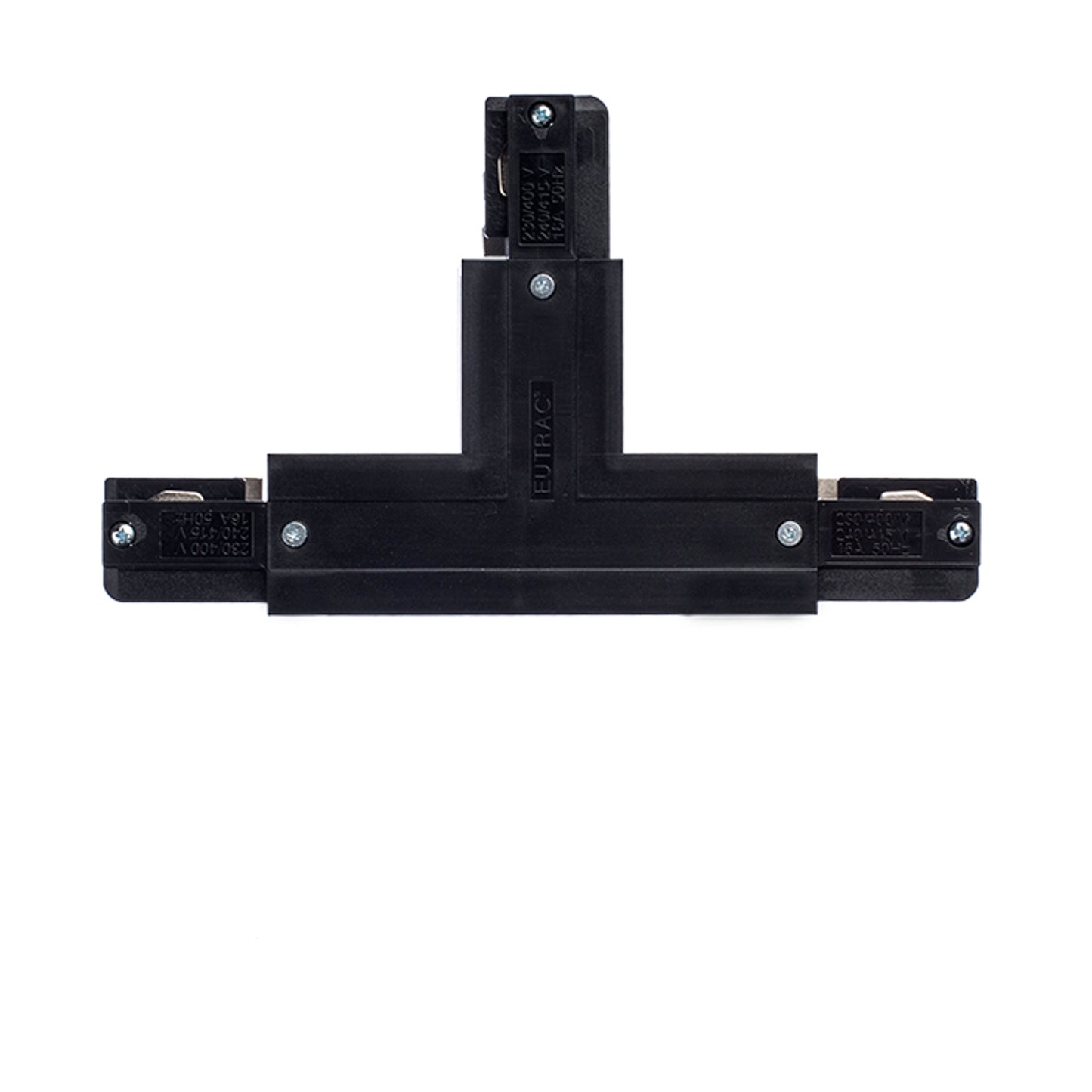 RENDL 3-circuit track system EUTRAC T connector, polarity right black 230V  R11333 2