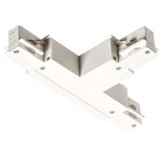 RENDL 3-circuit track system EUTRAC T connector, polarity left white 230V  R11335 1