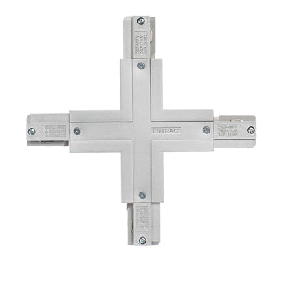 RENDL 3-circuit track system EUTRAC X connector silver grey 230V  R11340 2