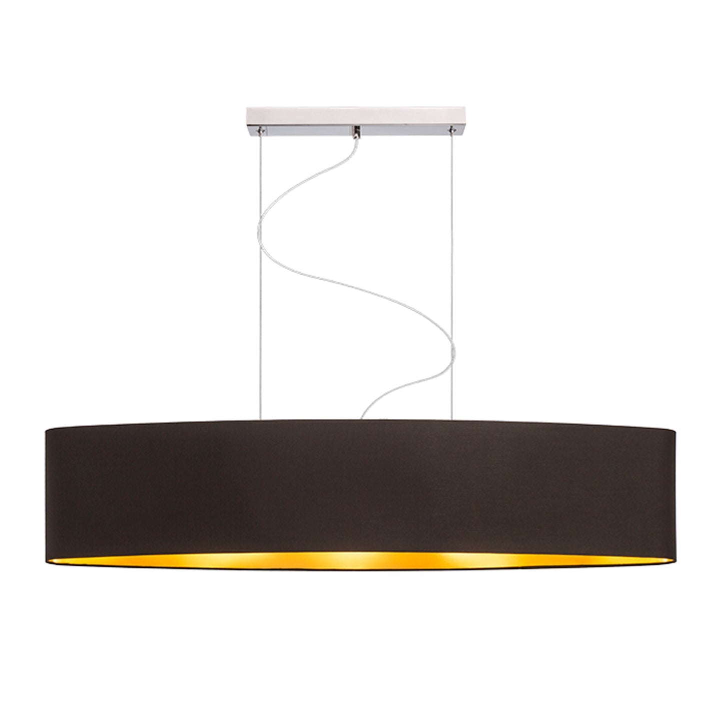 RENDL shades, shade bases, pendent sets CASUAL 120/25 shade Polycotton black/golden foil max. 23W R11471 8