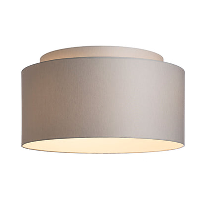 RENDL shades, shade bases, pendent sets DOUBLE 55/30 shade Chintz light grey/white PVC max. 23W R11554 2