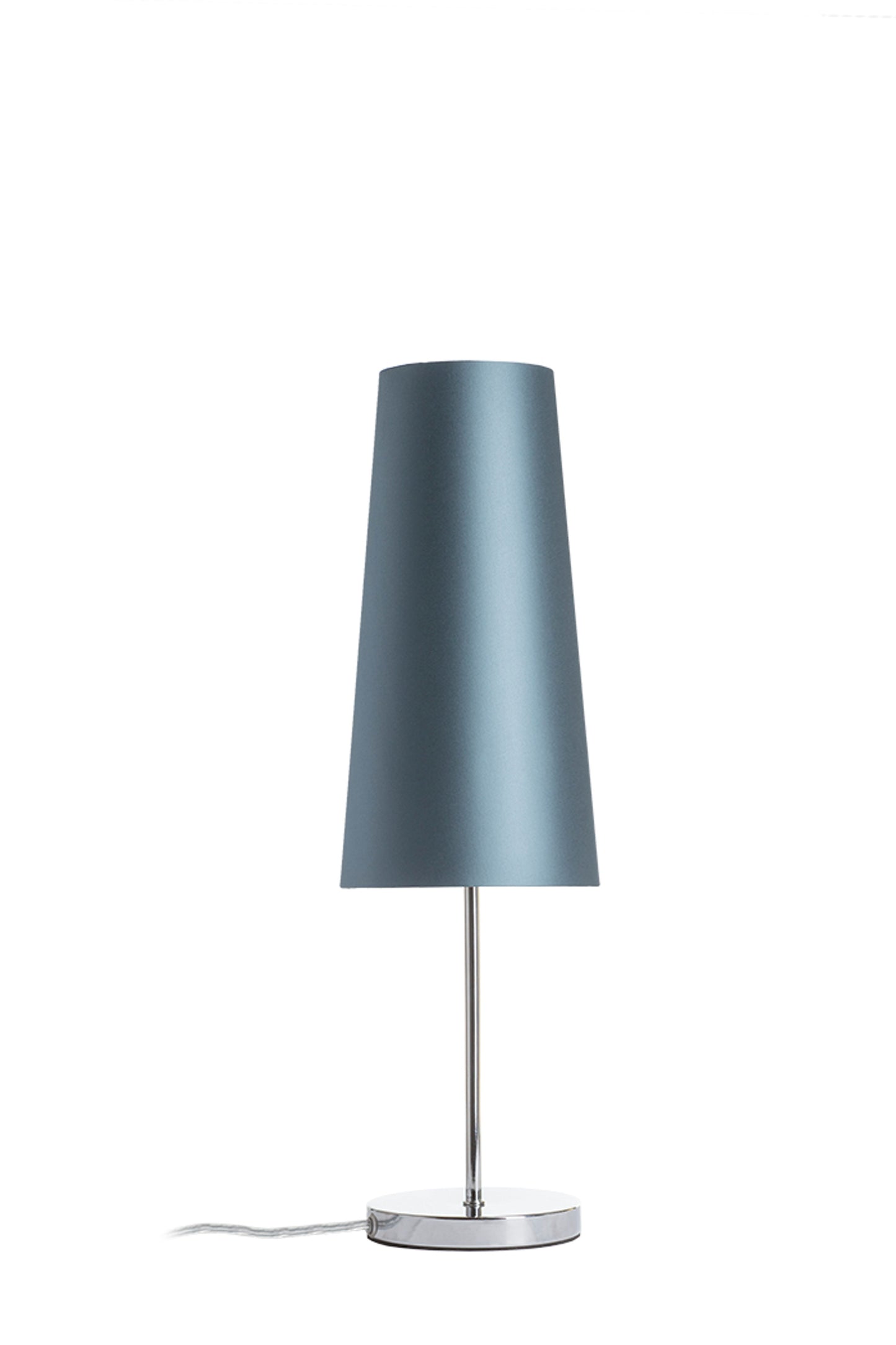 RENDL shades, shade bases, pendent sets CONNY 15/30 table shade  Monaco petrol blue/silver PVC  max. 23W R11579 2
