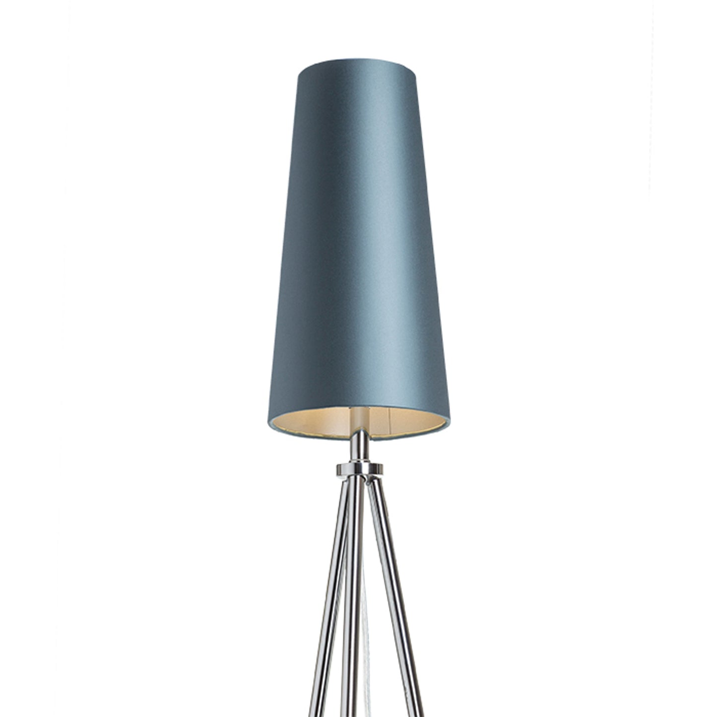 RENDL shades, shade bases, pendent sets CONNY 15/30 table shade  Monaco petrol blue/silver PVC  max. 23W R11579 4
