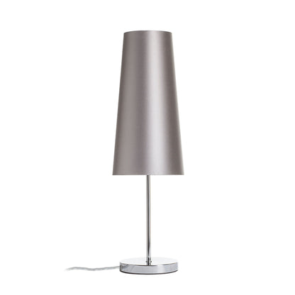 RENDL shades, shade bases, pendent sets CONNY 15/30 table shade  Monaco dove gray/silver PVC  max. 23W R11590 3