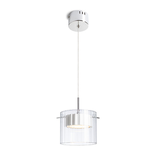 RENDL pendant lamp ESTRA I pendant white clear glass 230V LED 5W  3000K R11679 1
