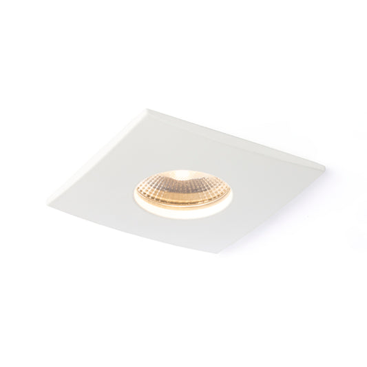 RENDL recessed light WATERBOY SQ  matt white  230V LED 10W 40° IP65  3000K R11728 1