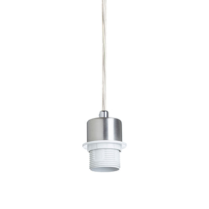 RENDL shades, shade bases, pendent sets MORE 60 pendant ceiling base  matt nickel 230V LED E27 3x15W R11774 2