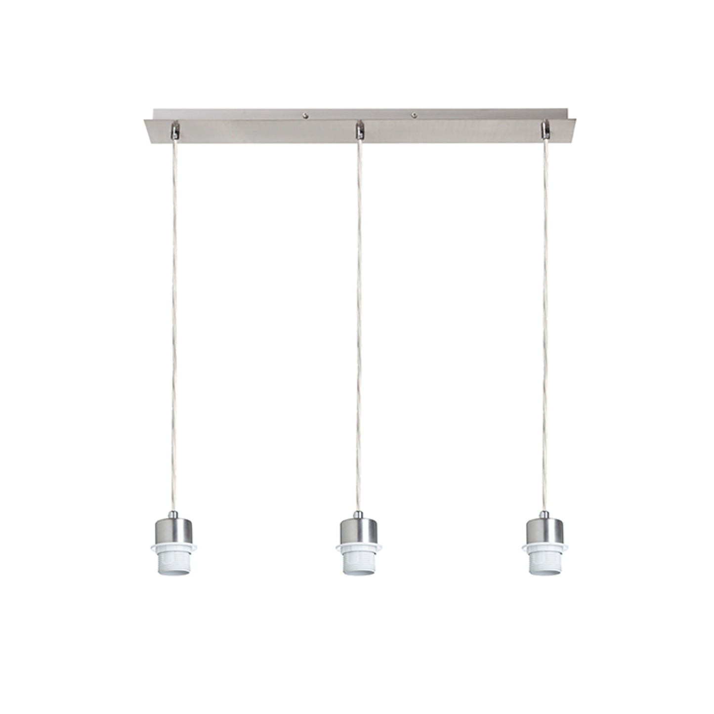RENDL shades, shade bases, pendent sets MORE 60 pendant ceiling base  matt nickel 230V LED E27 3x15W R11774 4