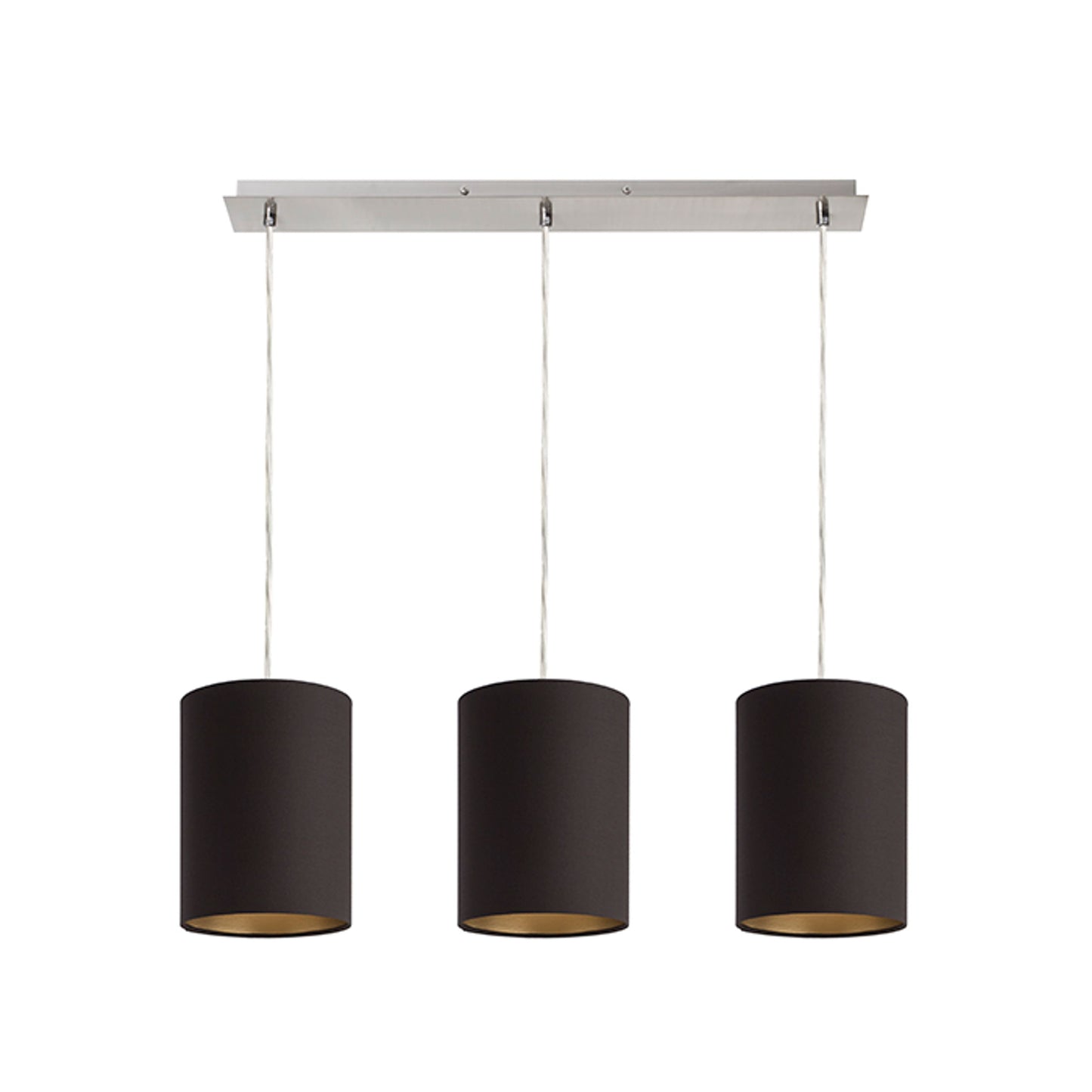 RENDL shades, shade bases, pendent sets MORE 60 pendant ceiling base  matt nickel 230V LED E27 3x15W R11774 5
