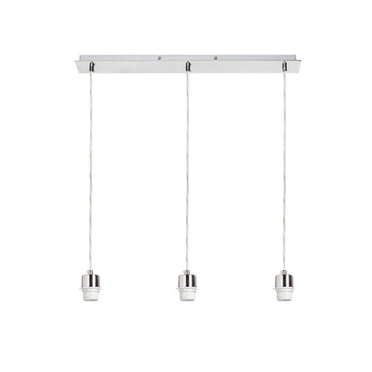 RENDL shades, shade bases, pendent sets MORE 60 pendant ceiling base  chrome 230V LED E27 3x15W R11775 1