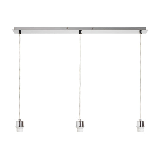 RENDL shades, shade bases, pendent sets MORE 80 pendant ceiling base  matt nickel 230V LED E27 3x15W R11776 1
