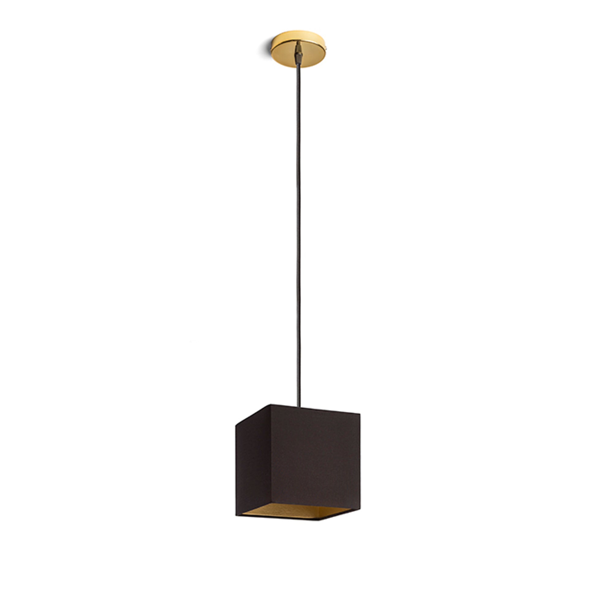 RENDL shades, shade bases, pendent sets TEMPO 15/15 shade Polycotton black/golden foil max. 28W R11812 7