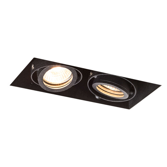 RENDL recessed light ELECTRA II  black  230V GU10 2x50W R12053 1