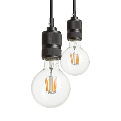 RENDL pendant lamp CINDY VI pendant black  230V LED E27 6x15W R12054 10