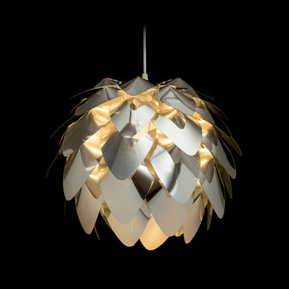 RENDL pendant lamp ENCOMBRE pendant  chrome foil 230V LED E27 15W R12382 2