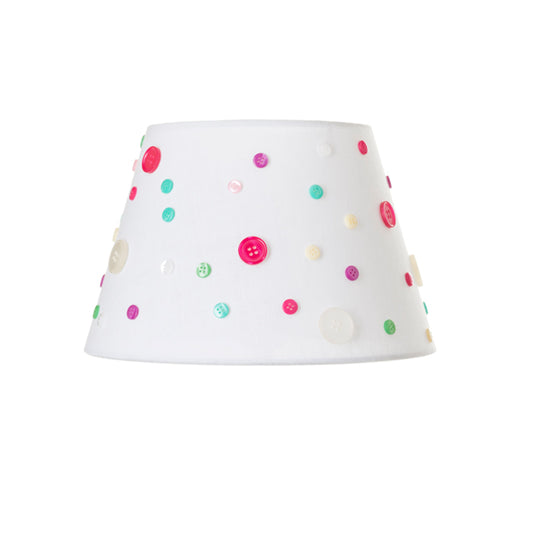 RENDL shades, shade bases, pendent sets DELISA 25/16 shade white buttons  max. 28W R12388 1