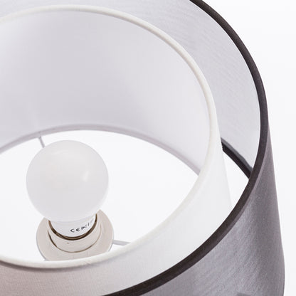 RENDL table lamp ESPLANADE table transparent black/white chrome 230V LED E27 15W R12484 4