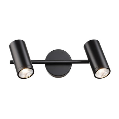 RENDL Outlet BOGARD II wall matt black  230V LED 2x5W 40°  3000K R12503 1