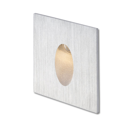 RENDL outdoor lamp ELICA SQ recessed brushed aluminum 230V LED 3W IP54 3000K R12529 1