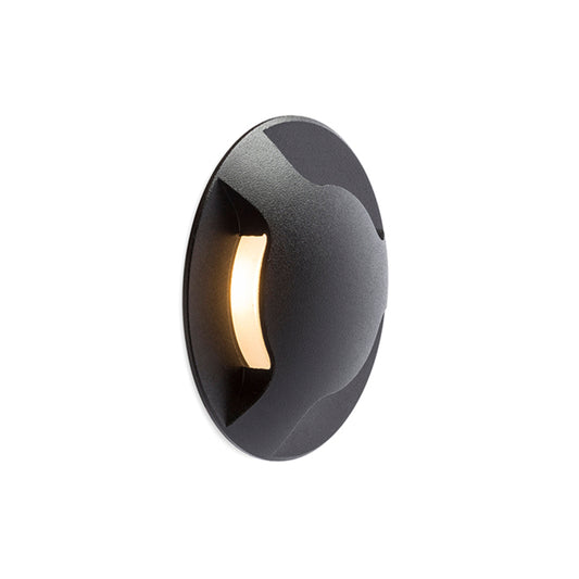 RENDL outdoor lamp KICK III recessed black 230V LED 3W IP54 3000K R12621 1