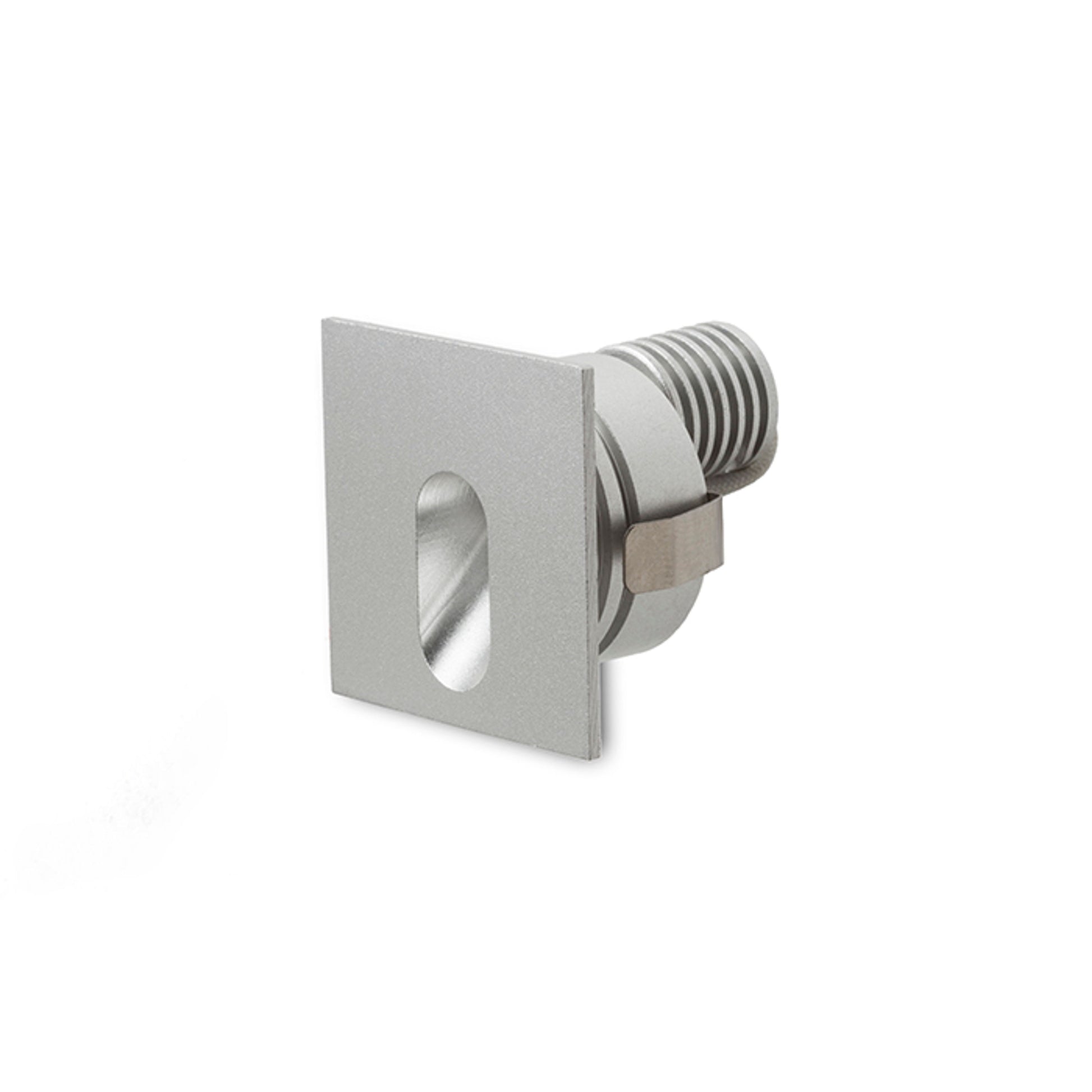 RENDL recessed light MEMPHIS SQ wall recessed silver grey 230V LED 3W 60° 3000K R12688 5